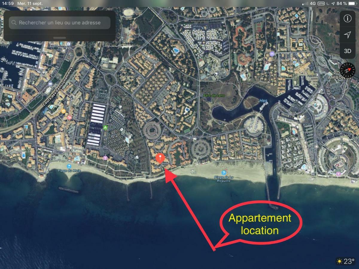 Residence Le Neptuna T2 Direct Plage Wifi Clim 아그 외부 사진